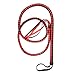 Produktbild HEALIFTY 1,9 M Bull Peitsche Weichem Leder und Wildleder Geflochtene Tails Reit Pferd Sport Peitschen (Rot + Schwarz)