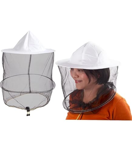 2 Cappelli Con Velo Apicoltura HunterBee - Protezione Zanzare E Insetti, Taglia Unica, Per Giardinaggio E Halloween