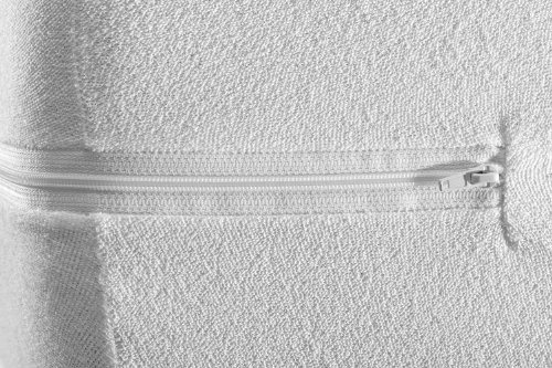 Velfont Matratzenbezug, elastische weisse Frottiergewebe 140×200 cm - 2