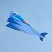 Produktbild Flikool 3D Weiche Drachen Kinderdrachen Sport Parafoil Soft Kite Flugspielzeug - Blau Delphin 120cm x 215cm