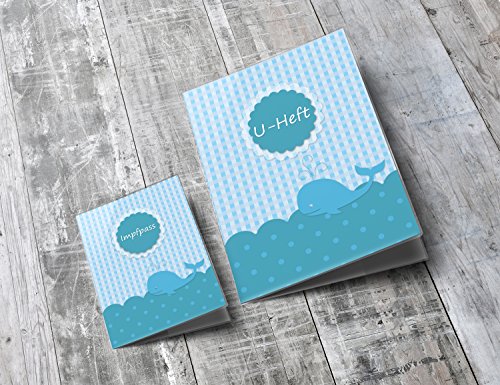U-Heft Hülle SET Walfisch Untersuchungsheft Hülle & Impfpasshülle - 7
