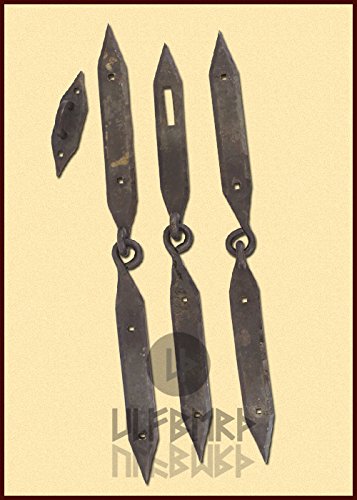 Preisvergleich Produktbild Ulfberth Geschmiedete Wikinger-Truhenbeschläge, Komplettset Beschlag - Beschläge