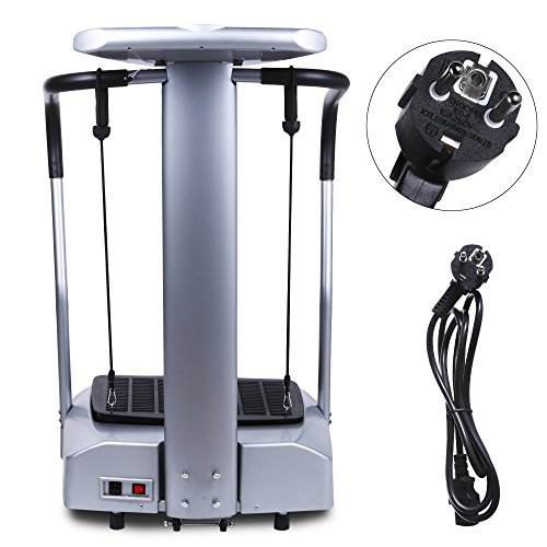 Befied Vibrationstrainer Schwingungstrainer Vibrationsplatte Ganzkörper- Fitnessgeräte Slim oszillierend Kalorienverbrauch bis 150 kg ink. LED-Display, Dehnbänder - 3