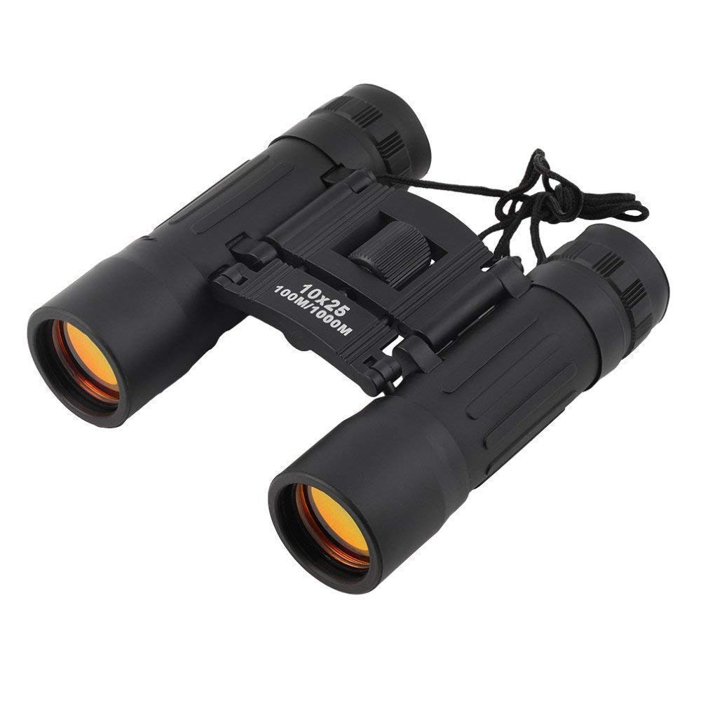 HETVIN Telescope HD Vision Binoculars 10000M High Power for Outdoor Travel Stargazing Concerts Sports Optical Vision Binocular Fixed Zoom (10X25)