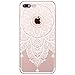 Produktbild kompatibel mit iPhone 6S Plus Hülle,iPhone 6 Plus Hülle,iPhone 6 Plus 6S Plus Crystal Clear Silikon Hülle TPU Case Schutzhülle Case Durchsichtig,Henna Mandala Blumen Muster TPU Handyhülle,Mandala#6