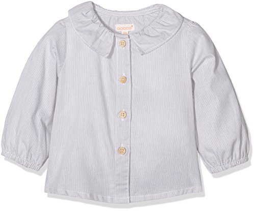 Gocco Baby Boys' Camisa Cuello Volante Casual Shirt, Blue (Kaki Claro), 80 cm (Manufacturer Size: 06/09/2016)