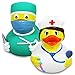 Produktbild HC-Handel 914172 Vinyl Badeente Klinik Gummiente 9 cm Arzt oder Schwester