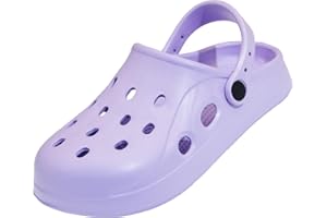 LHXYUO Garden Clogs for Women and Men, Non-Slip Shoes Heel Strap Mules Sandals Lightweight Slippers Indoor Outdoor Slides