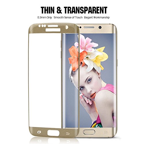 Samsung Galaxy S7 Edge Protector de Pantalla TEFOMATE Vidrio Templado Protector de Pantalla Completa Tempered Glass Screen Protector para Galaxy S7 Edge 5 5 Curvado 3D Silk Gold-Oro reviews Samsung Galaxy S7 Edge Protector de Pantalla TEFOMATE Vidrio Templado Protector de Pantalla Completa Tempered Glass Screen Protector para Galaxy S7 Edge 5 5 Curvado 3D Silk Gold-Oro