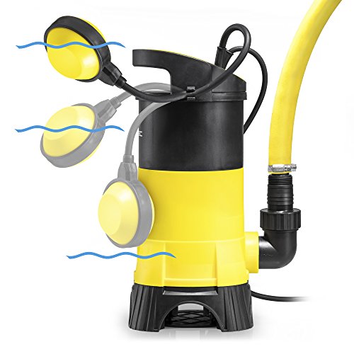 TROTEC TWP 7025 E Schmutzwasser Klarwasser Tauchpumpe, 750 Watt Leistung, bis zu 13.000 Liter Wasser (max. 9 m Tiefe) , Fremdkörper bis 25 mm, Automatisches Ein- und Ausschalten dank des stufenlos einstellbaren Schwimmschalters - 2