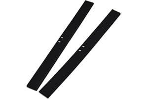 RUNFENG 2 Stücke Gummilippe 25cm Silikon Abziehlippe für Glasflächen, gegen Streifen und Schlieren,Fensterabzieher Ersatzgummi für Duschabzieher Ersatzlippe Abzieher,Fensterwischer,Dusch -Schwarz