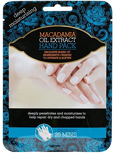 Macadamia Oil Extract Deep Moisturising Hand Gloves Pack 20 Minute Dry Hand Treatment-NEW