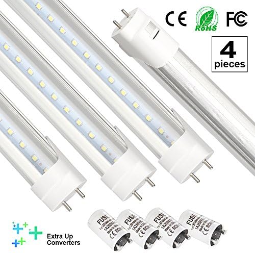 T8 Led Tube Light 3ft,4-Pack LED Tubes 15W 180 Degrees Beam Angle 1125LM Replacement Fluorescen Tube 6500K(Daylight)