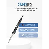 SOLINPATECH 80w Dijital Lcd Ekranlı Isı Ayarlı Kalem Havya Profesyonel Kullanım Lehim Makinası
