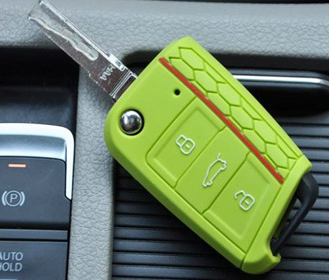 * Leon 5F SEAT · Apfel-Grün · Key Cover · Schlüsselhülle Leon 5F SC ST · Schlüssel Hülle ETUI Klappschlüssel - 4