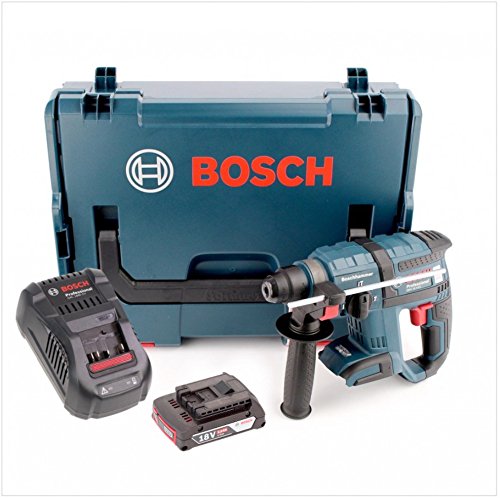 Bosch GBH 18 V-EC brushless Bohrhammer Professional SDS-Plus in L-Boxx mit GAL 1880 CV Schnellladegerät und 1x GBA 2 Ah Akku - 2