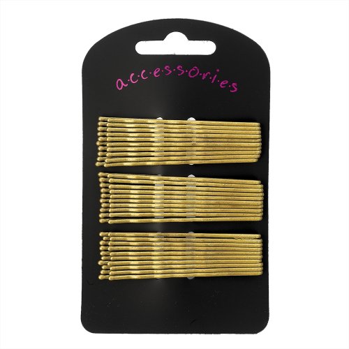 30 Extra Long Gold Blonde Traditional Kirby Hair Grips Slides Clips Pins 7cm