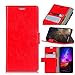 Produktbild Wendapai iPhone Xr Brieftasche Multi Karte Holder Rückseite Phone Case Folio PU Leder Hülle mit Phone Case Hülle zum iPhone Xr-Red