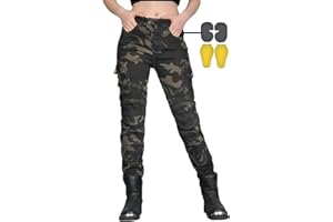 CBBI-WCCB Femme Moto Jeans Motocycles Pantalon Motard Pantalon