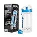 Produktbild Opard Trinkflasche mit Früchtebehälter 946ml Wasserflasche mit fruchteinsatz Infuser Sports Water Bottle Tritan BPA-frei Flasche mit Rezept und Pinsel (Blau 800ml, 800ml)