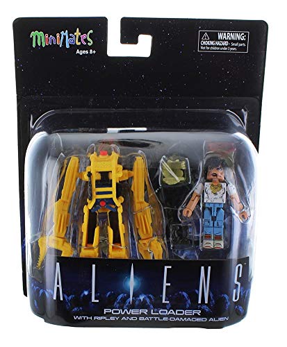 Alien Aliens Deluxe Power Loader with Ripley & Battle-Damaged Warrior Minimates