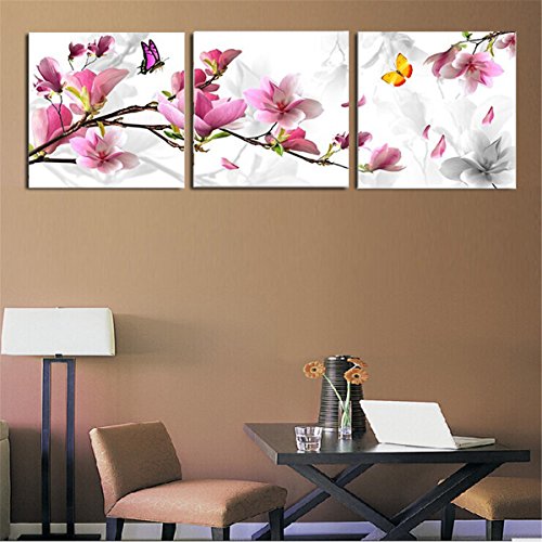 [Kostenloser Versand] 3 Blume Kombination Malerei Ölgemälde auf Leinwand gedruckt Home Decorative Art Bild BML® Marke//3 Pintura AL óleo Combinación de flores impreso EN EL Hogar de la Lona Imagen de Arte Decorativo EN
