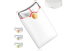 Profey Gua Sha Viso Strumento, Massaggiatore Visocon vibrazione e riscaldamento, 3 Colori di Luce Massaggiatore Viso Lifting, Massaggiatore Viso Antirughe Antietà