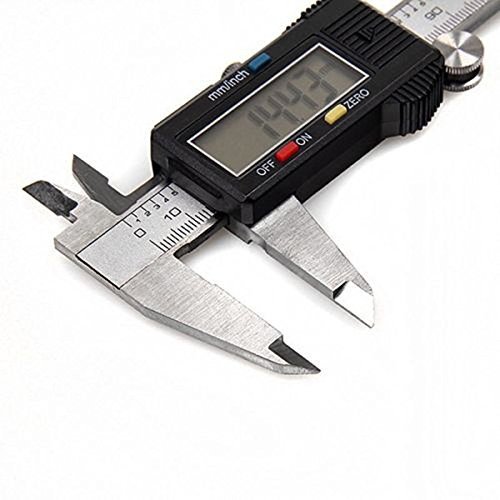 Drillpro LCD Digitaler Messschieber Schieblehre 150mm 6“ Profimessgerät für schnelles und genaues Messen + Etui Caliper - 6