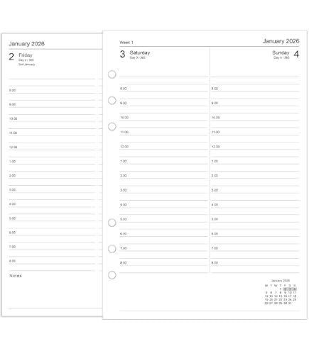 Discagenda 12 Month Dividers With Tropical Plants Design - Durable Plastic For A5/Junior Ringbound Planners - View #7
