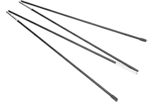 Yyqtgg Tige de support de tente robuste, noire, 180 cm, utilisée comme pièces de rechange en fibre de verre pour tente double