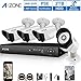 Produktbild A-ZONE AHD Videoüberwachungssystem Überwachungskamera Set mit Bewegungsmelder Aufzeichnung 4 Kanals DVR Rekorder 4 X 1.3MP 960P Überwachungskamera Videoüberwachung außen Nachtsicht, mit Festplatte 2TB