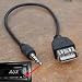 Produktbild Interesting® 3,5 mm AUX Audio Stecker Buchse zu USB 2.0 weibliche kostenlos Adapter Kabel für Auto MP3