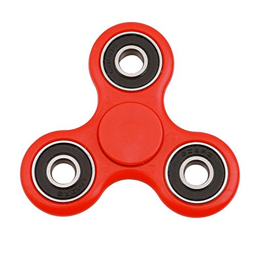 Fidget Finger Hand Spinner ADHD Focus Toy, Ultra-fast Bearings, Perfect for Killing Time Relieving Stress Anxiety Kids Adults Gift (Red)