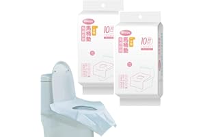 TOMGENRINE 20Pcs protector wc desechable,Papel higiénico universal de gran tamaño, suave e impermeable, para niños, adultos, mujeres embarazadas, para viajes y aseos públicos(Pink）