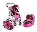 Produktbild Bayer Chic 2000 637 17 - Kombi-Puppenwagen 3-in-1 Emotion All In, Bubbles, pink