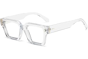 YAMEIZE Occhiali Rettangolari Luce blu per - Donne e Uomo Occhiali Anti Luce Blu Classici Quadrati a Luce Blu da computer