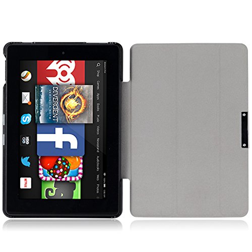 MoKo Fire HD 7 2014 Hülle – Ultra Slim Lightweight Schutzhülle Smart Cover mit Auto Schlaf / Wach Funktion und Standfunktion für Amazon Kindle Fire HD 7.0″ (4. Generation – 2014 Modell), Violett (Nicht für Fire 7 2015) - 3