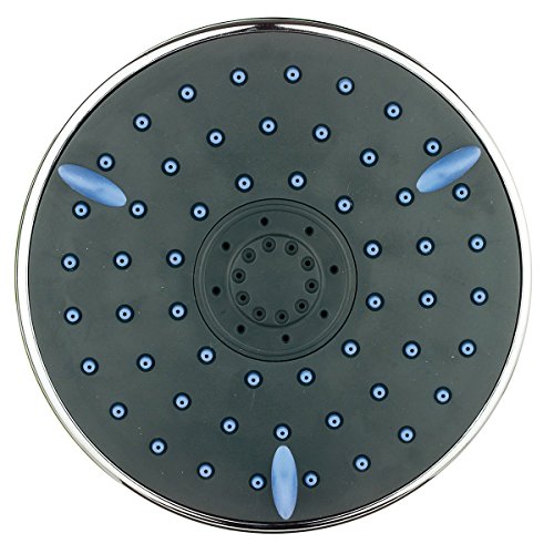 Duschkopf mit 5 Strahlarten Wellness Brausekopf Dusche mit 72 Düsen | inklusive Schmutzfangsieb und Kugelgelenk | 15 cm | Antikalk-Funktion - 2