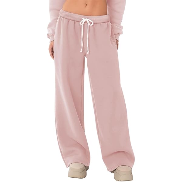 Womens Sweatpants Soft Warm Sweatpants Womens Wide Leg Pants