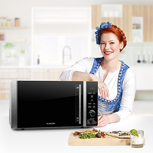 Klarstein TK23-Luminance-Prime Mikrowelle / 28 L Garraum / kompakter Mikrowellenofen mit Grillfunktion / 900 W Mikrowellen und 1000 W Grillleistung / schwarz - 2