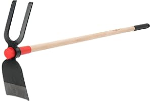 Bellota HOE228AW1000AP - Zappetta Forgiata con Sistema Anti-Rotazione - Testa a Doppio Uso - Zappa e Piccone con Manico in Legno - Attrezzi per il Giardinaggio, Orto e Serra