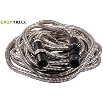 Garten Terrasse Gartenschlauche Easymaxx 15m Edelstahl Gartenschlauch 2 2kg Wasserschlauch Bewasserung Schlauch Americanstroke Org