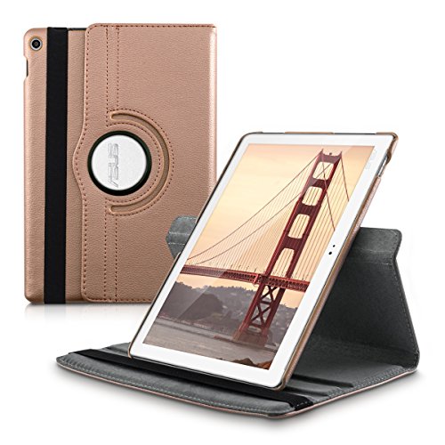 kwmobile Hülle für Asus ZenPad 10 (Z300C/Z300CL/Z300CG/Z300M/Z300CNL) – 360° Standfunktion Case Tablet Schutzhülle Kunstleder – Smart Cover Tabletcase Rosegold - 8