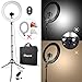 Produktbild LED Ringlicht, Stageek 48cm(18inch) Kamera Foto SMD LED Ring licht, 60W 5600K BiColor Kamera Foto Video Beleuchtungsset mit Stativ Handyhalter für Smartphone Youtube Makeup Video Shooting