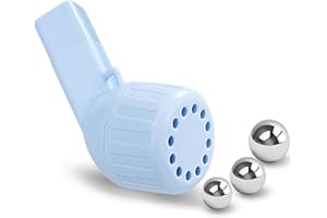 SEABABOO Flutter Respiratoire Entraîneur De Respiration Pulmonaire Avec 3 Billes D'Acier Appareil D'Élimination Du Mucus Thérapie Opep Respiratoire Aide À Éliminer Le Mucus Des Voies Respiratoires