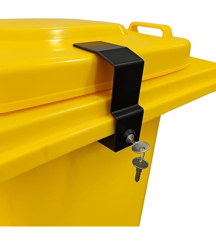 Lot De 2 Cadenas Robustes Avec Clés - Pour Poubelles à Roulettes, Boîtes De Sol, Casiers, Acier Allié