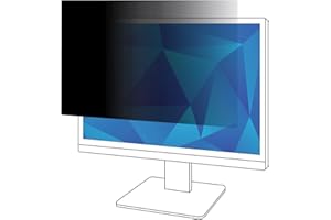 3M PF240W1B Privacy Filter for 24 inch widescreen LCD monitor. Black anti-glare privacy screen. Protect data from visual hacking.