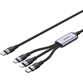 Unitek Type-C 3in1 Lightning USB-C Micro USB &Ccedil;oklu Şarj Kablosu 20W 1,5M