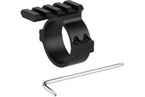‎FOCUHUNTER FOCUHUNTER Zielfernrohr-Montageringe Taktischer 34-mm-Picatinny-Schienen-Zielfernrohr-Adapterring Aluminium für alle Standardzubehörteile von Weaver/Picatinny 1913