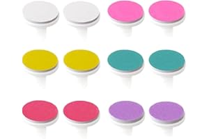 PHCOZY 12 Pcs Baby Nagelfeile Elektrisch Ersatz Schleifköpfe für Nagel-Trimmer professionelles Zubehör